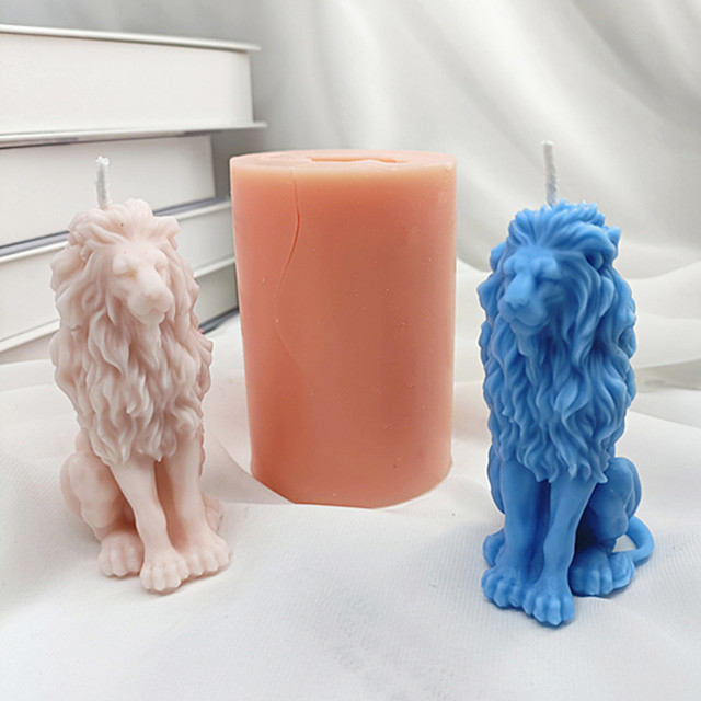 Geometric Lion Silicone Mold  Silicone Molds Lion Candles - 3d Shape  Candle Mold - Aliexpress